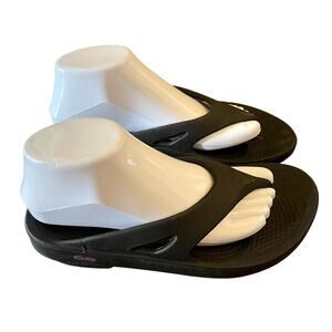 Oofos Original Sport Recovery Flip Flop Sandals Men's Size 6/ Womens 8 Black